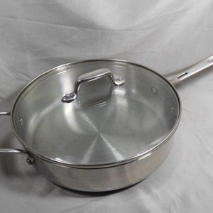 All Clad  by Emeril10" 3 Qt Saute Skillet Frying Pan Copper Core Stainless Steel